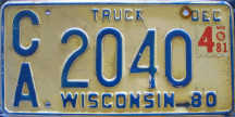 [Wisconsin 1981 light truck for hire]