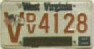 Newer West Virginia Disabled Veteran plate