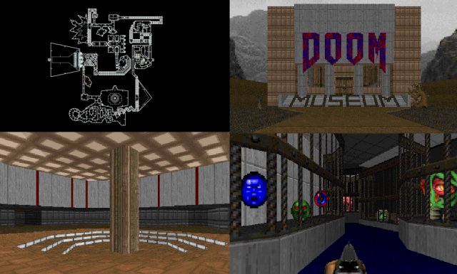 [Doom screenshot montage]