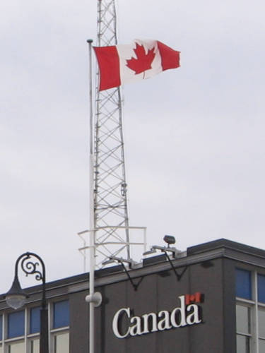 [O Canada, blah blah blah, we stand on guard for thee...]