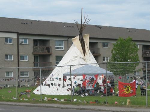 [St. Joseph residential school memorial]