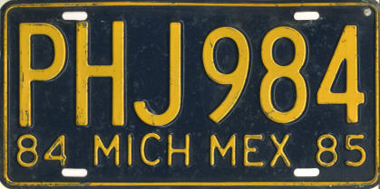 [Mexican licence plate]