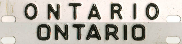 [Ontario truck plate die variations]